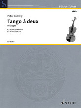 Tango . (Eight Tangos Violin and Piano). By Peter Ludwig. For Piano Accompaniment, Violin. Schott. Softcover. 86 pages. Schott Music #ED20883. Published by Schott Music.

Original works inspired by the overlap of tango and European art music.