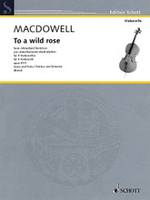 To a Wild Rose (from Woodland Sketches, Op 51, No. 1 Four Violoncellos, Score and Parts). By Edward MacDowell (1861-1908). Arranged by Wolfgang Birtel. For Cello, Cello Ensemble. Schott. Softcover. Schott Music #CB232. Published by Schott Music.

Composed in 1896, while MacDowell was in Boston, Woodland Sketches are among the best known of the American composers piano works. The famous first piece from opus 51, “To a Wild a Rose,” has been adapted here for cello quartet and piano trio.