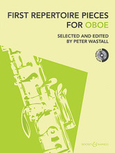 First Repertoire Pieces for Oboe (21 Pieces with a CD of Piano Accompaniments and Backing Tracks). By Various. Edited by Peter Wastall. For Oboe. Boosey & Hawkes Chamber Music. Softcover with CD. 84 pages. Boosey & Hawkes #M060124747. Published by Boosey & Hawkes.

Includes practice tips and performance notes on each piece.