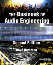 The Business of Audio Engineering - 2nd Edition. Music Pro Guide Books & DVDs. Softcover. 232 pages. Published by Hal Leonard.

Whether you're an independent studio engineer, a live sound operator, a broadcast technician, a postproduction specialist, or a student diving headfirst into the real world, the second edition of The Business of Audio Engineering is written just for you – the author shares modern-day approaches that will dramatically increase your chances for success in the audio business. This book teaches you what you need to know about the life of a professional audio engineer with effective business strategies presented by an award-winning and highly-esteemed engineer/business pro. From attracting clients to keeping them; to hiring studios to working on your own, dealing with problem artists, producers, and labels; to handling a crisis (or keeping one from happening); to getting paid what you're worth and being worth what you're paid, Dave Hampton has the advice you need to manage your audio engineering career like the successful businees it truly can be.

The Business of Audio Engineering teaches you:

• How to know your value and set a rate

• How to legally form your own company

• Tips for working in the real world

• How to make a great living and create the ultimate audio engineering lifestyle.