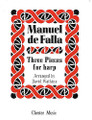 Manuel De Falla: Three Pieces For Harp. Harp. Music Sales America. 20th Century. 12 pages. Chester Music #CH55056. Published by Chester Music.

Three pieces for harp by Manuel de Falla, arranged by David Watkins.

Song List:

    Dance Du Meunier
    Danse Du Corregidor (From The "three Cornered Hat")
    Homenaje