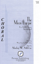 The Moon Barque by Shirley McRae. For Choral (SATB). Pavane Choral. 8 pages. Pavane Publishing #P1418. Published by Pavane Publishing.

Great choral music transports you into the story of the text and the emotion of the song. From a 6th century Chinese poem recalling the separation from their loved ones caused by a sailor's life, Shirley McRae successfully carries us. Recommended for high school choirs, this piece is a musical escape into an age-old longing for those we love.

Minimum order 6 copies.