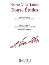 Heitor Villa-Lobos - 12 (Solo Guitar). By Heitor Villa-Lobos (1887-1959). Edited by Frederic Zigante and Fr. For Guitar. MGB. 124 pages. Max Eschig #DF15851. Published by Max Eschig.

Critical edition based on manuscript sources. With detailed manuscript facsimiles, and an appendix containing critical commentary, variants, and observations.