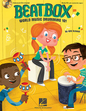 BeatBox. (World Music Drumming 101). By Will Schmid. For Choral (Book and CD pak). Music Express Books. Book with CD. 48 pages. Published by Hal Leonard.

Kids love to drum! No matter what instruments you have or don't have, Beatbox will let you experience a variety of world drumming styles as you accompany folk melodies and original songs. Create a basic rock pattern, recreate the sound of a mbira (thumb piano), form your own Haitian meringue ensemble, learn lively body percussion from the long tradition of hambone and step-dancing, or a lively fiddle tune with an Irish Bodhran. Experiment with call and response, layered ostinati, syncopation and improvisation; learn the Bamboo Tamboo from the Caribbean, the Highlife from West Africa, and how to make a drum talk! Helpful step-by-step learning is included, along with cross-cultural connections and historic fun facts, and suggestions on how to use the instruments you already have. The enclosed enhanced CD offers performance and instrumental tracks for each song, and PDFs of songsheets and instrument parts for printing and projection options. Available: Book/Enhanced CD. Suggested for grades 2-5.
