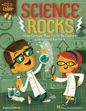 Science Rocks! (Cross-Curricular Music Fun for the Classroom). By John Jacobson and Roger Emerson. For Choral (Book and CD pak). Expressive Art (Choral). Softcover with CD. 40 pages. Published by Hal Leonard.

Science Rocks! is a standards-based study that explores the different classes of rocks, the systems of the body, types of clouds, how the food chain works, the three forms of matter, parts of a plant and much more. Perfect for music class or science class, the Teacher Book includes reproducible songsheets with chord symbols and simple choreography, science worksheets and activity ideas for extended learning, and short lead-in narrations for each of the eight original songs. Sing-along and groove with the singer recordings on the enclosed Listening CD! Also available is an Enhanced P/A CD with performance and accompaniment-only song tracks, and PDFs of the piano/vocal arrangements with choreography, and lyric and activity sheets for lots of performance and interactive board options! Have fun and watch test scores climb! Available separately: Book/Listening CD, Enhanced CD and Classroom Kit. Suggested for grades 3-5.