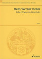 Henze Hw Richard Wagnersche Klavierlieder by Hans Werner Henze (1926-). Schott. 172 pages. Schott Music #ED9430. Published by Schott Music.