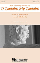 O Captain! My Captain! by John Purifoy. For Choral (TTBB). Choral. 12 pages. Published by Hal Leonard.

This striking setting of the Walt Whitman homage to the slain Abraham Lincoln opens with a bugle-like choral call and somber procession, before moving into a more pulsating accompaniment pattern, building to a full-voiced high point and gradually fading away, as if into the distance. Available separately SATB, SAB and TTBB. Duration ca. 3:40.

Minimum order 6 copies.