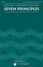 Seven Principles by Sweet Honey in the Rock. By Bernice Johnson Reagon. For Choral (3-PT ANY COMB AND CALL). Choral. 8 pages. Published by TRO - The Richmond Organization.

For over four decades Bernice Johnson Reagon has been a major cultural voice for freedom and justice. This song celebrates the traditions of Kwanzaa in a steady, purposeful style with optional percussion and adaptable vocal parts for any combination of voices. Duration: ca. 2:30.

Minimum order 6 copies.