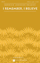 I Remember, I Believe by Sweet Honey in the Rock. By Bernice Johnson Reagon. For Choral (SATB AND LEAD, A CAPPELLA). Choral. 20 pages. Published by TRO - The Richmond Organization.

This song by Bernice Johnson Reagon, recorded by Sweet Honey in the Rock, combines elements of gospel, blues and spirituals into a rich vocal tapestry that reflects on the Hebrew tradition of “remembering” as the basis of faith. Mesmerizing and powerful! Duration: ca. 4:00.

Minimum order 6 copies.