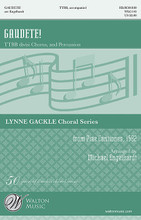 Gaudete! arranged by Michael Engelhardt. For Choral (TTBB DIVISI). Walton Choral. 8 pages. Walton Music #WLG143. Published by Walton Music.

Here is a new men's setting, following the enthusiastic reception of the treble choir version. The progressive style is well suited for the medieval melody from Piae Cantiones (1582). The markings are “Strong and Biting,” “Rhythmic, with Joy” and “Accented, Dancing,” showing the various moods of this piece. Available separately: SSA divisi, TTBB divisi, Percussion (score and parts). Duration: ca. 4:15.

Minimum order 6 copies.