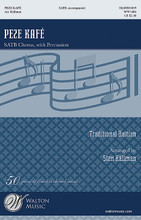 Peze Kafe by Traditional Haitian. Arranged by Sten Källman and Sten K. For Choral, Percussion (SATB). Walton Choral. 12 pages. Walton Music #WW1484. Published by Walton Music.

A colorful arrangement of folk music from Haiti. Lots of fun rhythms and sounds keep this piece going in a steady beat, with drums and easy percussion. The music allows for movement and theatrical effects. Sung in Haitian, it has frequent repetitions of text and music, making it easier than it sounds! Pronunciation guide included. Duration: ca. 5:00.

Minimum order 6 copies.