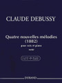 Claude Debussy - 4 Nouvelles Melodies (1882) (Voice and Piano). By Claude Debussy (1862-1918). Edited by Denis Herlin. For Voice, Piano Accompaniment. Editions Durand. Softcover. 40 pages. Editions Durand #DD16013. Published by Editions Durand.

Drawn from the critical edition of the Complete Works of Claude Debussy, Series II, Volume 1. With detailed critical notes.