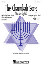 The Chanukah Song ((We Are Lights)). By Stephen Schwartz and Steve Young. Arranged by Mac Huff. For Choral (TBB). Choral. 8 pages. Published by Hal Leonard.

Now available for men's voices, this lyrical and expressive original by Broadway composer Stephen Schwartz will be a welcome addition to December concerts. A beautiful accompaniment provides the perfect underlay for the message:“We are glowing, growing miracles; we are lights.” Available separately: SATB, SAB, SSA, TBB, ShowTrax CD. Duration: ca. 3:10.

Minimum order 6 copies.