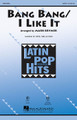 Bang Bang/I Like It by Jimmy Sabater, Joe Cuba, Manny Rodriguez, and Tony Pabon. Arranged by Mark A. Brymer. For Choral (SATB). Pop Choral Series. 16 pages. Published by Hal Leonard.

Two Latin hits are paired in a winning combination that will turn your stage into a non-stop party! Colorful and filled with rhythmic verve, your show choir will have a blast! Available separately: SATB, SAB, SSA, ShowTrax CD. Combo parts (tpt 1-2, tsx, tbn, bsx, gtr, b, dm) available as a digital download. Duration: ca. 2:45.

Minimum order 6 copies.