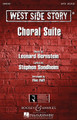 West Side Story ((Choral Suite)). By Leonard Bernstein (1918-1990) and Stephen Sondheim (1930-). Arranged by Mac Huff. For Choral (SATB). Broadway Choral. 60 pages. Hal Leonard #M051481781. Published by Hal Leonard.

The music from Leonard Bernstein's landmark Broadway musical West Side Story has become an important part of our musical heritage. This 20-minute choral suite in four sections offers vivid and emotional contrasts along with some of the most beautiful and beloved melodies the Broadway stage has ever produced. Songs include: Something's Coming; Tonight; Maria; One Hand, One Heart; I Feel Pretty; Cool; America; Somewhere. Available separately, SATB, SAB, 2-Part and ShowTrax CD. Instrumental Parts available as a digital download. Duration ca. 18:00.