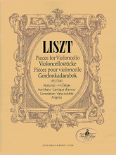 Franz Liszt - Pieces for Violoncello by Franz Liszt (1811-1886). Edited by Árpád Pejtsik and . For Cello, Piano Accompaniment (Score & Parts). EMB. 84 pages. Editio Musica Budapest #Z14768. Published by Editio Musica Budapest.

Includes: Notturno, I Élégie, II Élégie, Ave Maria, Cantique d'amour, Consolation, Valse oubliée, and Angelus.