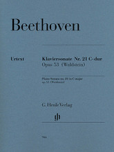 Ludwig van Beethoven - Piano Sonata No. 21 in C Major, Op. 53 (Waldstein) (Revised Edition). By Ludwig van Beethoven (1770-1827). Edited by Murray Perahia and Norbert Gertsch. For Piano. Henle Music Folios. Softcover. 41 pages. G. Henle #HN946. Published by G. Henle.

A further edition in Henle's highly regarded Beethoven revisions bears witness to the fruitful collaboration with renowned artist Murray Perahia. As always, Perahia not only provides valuable fingering suggestions but also shares his personal thoughts on this work in a short essay.