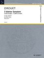 3 Little Sonatas (Flute and Piano). By Louis Drouet. Edited by Gottfried Bach and Nikolaus Delius. For Flute, Piano Accompaniment (Score & Parts). Woodwind. Softcover. 52 pages. Schott Music #FTR212. Published by Schott Music.

Louis Drouet (1792-1873) was a significant European flautist of his time. Born in Amsterdam, Drouet was a performer, composer, and conductor. These Three Little Sonatas are drawn from the end of the third section of Drouet's Method. With notes on the sources.