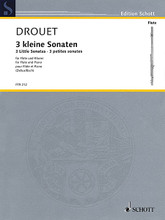 3 Little Sonatas (Flute and Piano). By Louis Drouet. Edited by Gottfried Bach and Nikolaus Delius. For Flute, Piano Accompaniment (Score & Parts). Woodwind. Softcover. 52 pages. Schott Music #FTR212. Published by Schott Music.

Louis Drouet (1792-1873) was a significant European flautist of his time. Born in Amsterdam, Drouet was a performer, composer, and conductor. These Three Little Sonatas are drawn from the end of the third section of Drouet's Method. With notes on the sources.