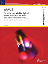 School of Velocity. (Working on Fingering and Tonguing Technique for the Clarinet). By Rudolf Mauz. For Clarinet. Woodwind. Softcover. 84 pages. Schott Music #ED20953. Published by Schott Music.

Includes exercises and studies that provide clarinetists with the opportunity to focus on improving fluency in fingering and staccato playing. With works by C. Baermann, H. Baermann, Jeanjean, Uhl, and more. Intermediate Level.