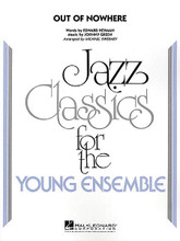 Out of Nowhere by Edward Heyman and Johnny Green. Arranged by Michael Sweeney. For Jazz Ensemble (Score & Parts). Young Jazz Classics. Grade 3. Published by Hal Leonard.

Featuring a medium swing feel on a familiar standard, this effectively written chart for young players includes nicely paced variety between the brass and saxes. A flexible solo section leaves room for trumpet (or trombone) and alto (or tenor).