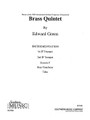 Brass Quintet. (Brass Solos & Ensemble/Brass Quintet (2tr,h). By Green, Edward. For Brass Quintet. Southern Music. Southern Music Company #SU568. Published by Southern Music Company.