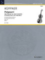 Potpourri Op. 118 on Themes from Der Freisch (Violin (or Flute) and Piano). By Joseph Kuffner (1776-1856). Edited by Wolfgang Birtel. For Flute, Piano, Violin. Schott. Softcover. 28 pages. Schott Music #ED21209. Published by Schott Music (HL.49018726).

Although the Würzburg court musician and violin soloist Joseph Küffner (1776-1856) had to deal with military music for professional reasons, he had also written a series of symphonies, orchestral works and concertos. In the field of chamber music, he liked to compose potpourris on popular opera melodies. Küffner made the highlights of Weber's 'Freischütz' into a potpourri for flute (or violin) and piano with pleasant music-making guaranteed!