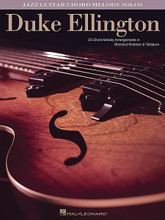 Duke Ellington. (Jazz Guitar Chord Melody Solos). By Duke Ellington. For Guitar. Guitar Solo. Softcover. Guitar tablature. 48 pages. Published by Hal Leonard.

25 chord melody arrangements in standard notation & tablature of Ellington favorites, including: C-Jam Blues • Caravan • Do Nothin' Till You Hear from Me • Don't Get Around Much Anymore • I Got It Bad and That Ain't Good • I'm Beginning to See the Light • I'm Just a Lucky So and So • In a Sentimental Mood • It Don't Mean a Thing (If It Ain't Got That Swing) • Mood Indigo • Perdido • Prelude to a Kiss • Satin Doll • and more.