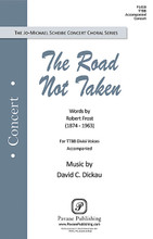 The Road Not Taken by David Dickau. TTBB. Pavane Choral. 12 pages. Pavane Publishing #P1460. Published by Pavane Publishing.

“The Road Not Taken” is one of America's favorite poems from Robert Frost, one of America's favorite writers. Respected composer David Dickau has given a new tune to this classic text. The musical writing matches the text superbly and with the melodic and harmonic flavor which are hallmarks of Dickau's compositional style. High school and college choirs will love this piece – an American classic.

Minimum order 6 copies.