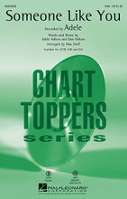 Someone Like You by Adele. By Adele Adkins and Dan Wilson. Arranged by Mac Huff. For Choral (SAB). Pop Choral Series. 12 pages. Published by Hal Leonard.

The #1 pop hit by Adele is a heartfelt ballad with an absolutely gorgeous piano accompaniment. Opening with a single voice on the opening verse, the vocal textures gradually build into a full-voiced chorus that expresses the emotional message of the song. Ideal for all types of choral ensembles!

Minimum order 6 copies.