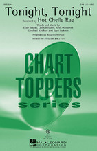 Tonight, Tonight by Hot Chelle Rae. By Emanuel Kiriakou, Evan Bogart, Lindy Robbins, Nash Overstreet, and Ryan Follesee. Arranged by Roger Emerson. For Choral (SAB). Pop Choral Series. 16 pages. Published by Hal Leonard.

From the ironic lyrics of the opening verse into the “whatever” attitude of the infectious pop chorus, your singers will love this song by the up-and-comer pop group Hot Chelle Rae that soared up the charts. With great layered vocal lines and triadic harmonies, your concert will be a non-stop party!

Minimum order 6 copies.