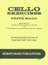 Cello Exercises: A Comprehensive Survery of Essential Cello Technique by Fritz Magg. For Cello. Schott. Softcover. 82 pages. Schott Music #B13100. Published by Schott Music.