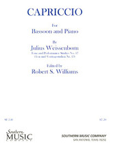 Capriccio (Woodwind Solos & Ensemble/Bassoon And Piano). By Weissenborn, Julius. Arranged by Williams, Robert. For Bassoon (Bassoon). Southern Music. Southern Music Company #SU540. Published by Southern Music Company.