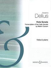 Viola Sonata (Transcription of Cello Sonata). By Frederick Delius (1862-1934). Arranged by Martin Outram. For Viola, Piano Accompaniment. Boosey & Hawkes Chamber Music. Book only. 26 pages. Boosey & Hawkes #M060122927. Published by Boosey & Hawkes.

A new transcription of the beautiful cello sonata for viola.