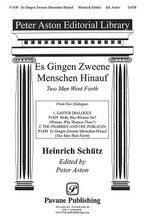 Es Gingen Zweene Menschen Hinauf by Heinrich Schütz. Edited by Peter Aston. SATB. Pavane Choral. 12 pages. Pavane Publishing #P1430. Published by Pavane Publishing.

Heinrich Schütz is one of the greats, and revered scholar Peter Aston provides the information to do his music right. Providing the text in both the original German and English, Dr. Aston also includes in-depth historical notes from the original source. The music is exquisite and worthy of study and performance in high school and college, but still germane to the church choir as well.

Minimum order 6 copies.