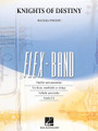 Knights Of Destiny by Michael Sweeney. For Concert Band (Score & Parts). FlexBand. Grade 2-3. Published by Hal Leonard.

This dynamic overture with flexible scoring options opens with a dynamic unison statement and features powerful percussion writing throughout. The lyrical slow section offers a change of pace before returning to the fast tempo and dramatic finish.