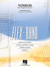 Nimrod (from Enigma Variations) by Edward Elgar (1857-1934). Arranged by Jay Bocook. For Concert Band (Score & Parts). FlexBand. Grade 2-3. Published by Hal Leonard.

This “adagio” movement from the Enigma Variations provides an excellent opportunity for developing bands to work on tone, blend, intonation, and dynamics. Jay Bocook's arrangement is designed for smaller bands and features flexible scoring options to fit most any ensemble.