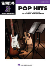 Pop Hits - 15 Songs Arranged for Three or More Guitarists. (Essential Elements Guitar Ensembles Late Beginner Level). By Various. For Guitar Ensemble. Essential Elements Guitar. Softcover. 32 pages. Published by Hal Leonard.

The songs in Hal Leonard's Essential Elements Guitar Ensemble Series are playable by multiple guitars. Each arrangement features the melody (lead), a harmony part, and a bass line. Chord symbols are also provided if you wish to add a rhythm part. For groups with more than three or four guitars, the parts may be doubled. Play all of the parts together, or record some of the parts and play the remaining part along with your recording. All of the songs are printed on two facing pages; no page turns are required. This series is perfect for classroom guitar ensembles or other group guitar settings. This folio includes 15 pop favorites, including: Brown Eyed Girl • Dust in the Wind • Every Breath You Take • I Get Around • Imagine • Oh, Pretty Woman • Stand by Me • Wonderful Tonight • Y.M.C.A. • and more.