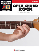 Open Chord Rock. (Essential Elements Guitar Songs). By Various. For Guitar. Essential Elements Guitar. Softcover with CD. Guitar tablature. 40 pages. Published by Hal Leonard.

The Essential Elements® Guitar Songs Series will help you play your favorite rock songs faster and easier than ever before! Each song has been carefully selected and arranged to include only basic, open guitar chords such as C, G and D so it is playable for beginning guitarists. Just follow the notes and tab, listen to the CD to hear how the guitar should sound, and then play along using the separate sound-alike backing tracks. The melody and lyrics are also included in the book in case you want to sing, or to simply help you follow along. The audio CD is playable on any CD player, and for PC and Mac computer users, the CD is enhanced so you can adjust the recording to any tempo without changing pitch! 8 songs that mid-beginners will love to learn, including: Brown Eyed Girl • Bye Bye Love • Don't Be Cruel (To a Heart That's True) • Have You Ever Seen the Rain? • Learning to Fly • Love Me Do • Should I Stay or Should I Go • Willie and the Hand Jive.