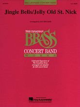 Jolly Old St. Nick/Jingle Bells arranged by Jay Bocook. For Concert Band (Score & Parts). Score and full set of parts.. Canadian Brass Concert Band. Grade 3. Published by Hal Leonard.

Based on the quintet arrangements of the Canadian Brass from their CD/DVD “A Christmas Experiment”, here is a real holiday treat for concert band. In a style reminiscent of P.D.Q. Bach and Spike Jones, this masterful setting touches on an unlikely blend of musical styles and moods. This entertaining medley is sure to liven up any Winter concert!