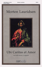 Ubi caritas et amor by Morten Lauridsen (1943-). For Choral (SATB). Peermusic Classical. Softcover. 16 pages. Peermusic #62023-121. Published by Peermusic.

A setting of an antiphon for Maunday Thursday, Ubi caritas et amor was written in 1999 in memory of the choral conductor and scholar, Richard H. Trame, SJ. In this motet, Lauridsen subtly adapts the plainchant melody, adorning it with contrapuntal elaborations that create a glowing nimbus of sound.

-- Byron Adams.

Minimum order 6 copies.