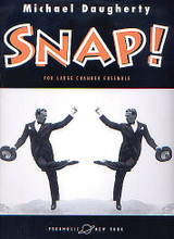 Snap!. (for Chamber Orchestra Full Score). By Michael Daugherty (1954-). For Chamber Orchestra, Chamber Ensemble. Peermusic Classical. 48 pages. Peermusic #61935-851. Published by Peermusic.

(1987)

Snap! is Michael Daugherty's jazzy tribute to the golden age of Hollywood and the panache of tap-dancer James Cagney's memorable performances. Framed by two dueling crash cymbal soloists, a syncopated opening motive goes through various rhythmic permutations and melodic elaborations in this highly original and entertaining composition. Snap! was awarded a Kennedy Center Friedheim Award in 1989. Duration - ca. 7:00.