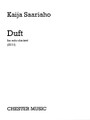 Duft. (Solo Clarinet). By Kaija Saariaho (1952-). For Clarinet. Music Sales America. Softcover. 10 pages. Chester Music #CH78870. Published by Chester Music.

In three movements: Blütenstaub, II. Blühend, III. Flüchtig. With detailed performance notes and fingering suggestions.