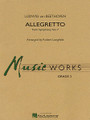 Allegretto (from Symphony No. 7) by Ludwig van Beethoven (1770-1827). Arranged by Robert Longfield. For Concert Band (Score & Parts). MusicWorks Grade 2. Grade 2-2 1/2. Score and parts. Published by Hal Leonard.

From Beethoven's Symphony No. 7, this movement is one of the master's most recognizable and performed themes. Recently featured in the Oscar-winning film The King's Speech, here is a skilled and effective adaptation for young bands by Robert Longfield. A great way to showcase the classical period of musical history on any program. Dur: 2:45.