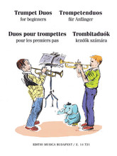 Trumpet Duos for Beginners arranged by Péter Perényi and P. For Trumpet Duet. EMB. Book only. 48 pages. Editio Musica Budapest #Z14731. Published by Editio Musica Budapest.

70 easy duos, including rhythm games, folk tunes, and performance pieces from the Medieval era to the present.