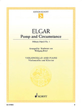 Pomp and Circumstance Military March No. 1 (Cello and Piano). By Edward Elgar (1857-1934). Arranged by Wolfgang Birtel. For Cello, Piano Accompaniment. Schott. Book only. 16 pages. Schott Music #ED09888. Published by Schott Music.