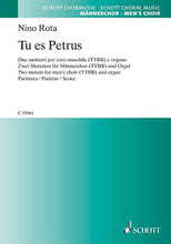 Tu Es Petrus: Two (2) Motets For Men's Choir (TTBB) and Organ. TTBB. Choral. Book only. 10 pages. Hal Leonard #C53964. Published by Hal Leonard..