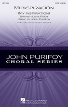 Mi Inspiracion by John Purifoy. For Choral (SATB). Contemporary Choral. 8 pages. Published by Hal Leonard.

Spanish is truly the language of love! Singers from high school and up will embrace this smooth original Latin ballad with a text that expresses the deepest feelings of the heart: “You are my inspiration, the owner of my heart.” Available separately: SATB, SSA. Duration: ca. 2:35.

Minimum order 6 copies.