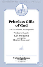 Priceless Gifts of God by Ken Medema. Arranged by Heather Sorenson. For Choral (SATB). Fred Bock Publications. 12 pages. Fred Bock Music Company #BG2566. Published by Fred Bock Music Company.

This new hymn from well known composer, Ken Medema, is sure to be a congregational favorite for years to come. Heather Sorenson has captured the majesty of this hymn and made it accessible to SATB choirs. The anthem expresses praise to God for all of the gifts that He gives.

Minimum order 6 copies.