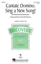 Cantate Domino, Sing a New Song!. (Discovery Level 1). By Russell L. Robinson. For Choral (SAB). Discovery Choral. 12 pages. Published by Hal Leonard.

Younger choirs will develop tone, part-singing ability and important performance skills with this accessible original canon. Opening with a unison statement of the theme, the voices then sing in canon alternating with a contrasting B section. Excellent for concert or contest! Available separately: SAB, 2-Part, VoiceTrax CD. Duration: ca. 2:45.

Minimum order 6 copies.